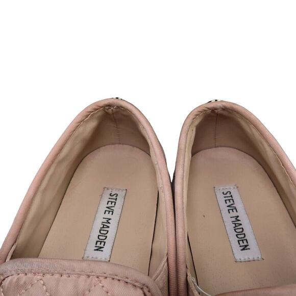 Steve Madden Shoes Women 9 Sneaker Slip On Fashion Casual Quilted Pink Lifestyle - Picture 12 of 12